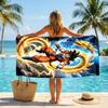 Goku Fashion Beach Towel: Ideal for Summer Adventures Soft, Absorbent and Quick Drying Suitable for Swimming and Bathing