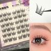 With Jelly Glue Strips Self-Adhesive Eyelashes Glue Free Manga Lashes Popular False Eyelashes  Girl