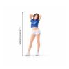 1/64 Scale Figurine Painted Female Miniature Raised Arms Figure for Collectors,