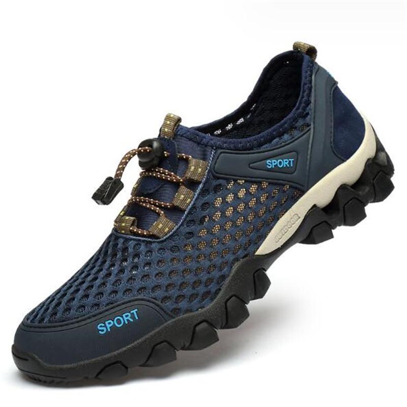 Fashion Men Casual Shoes Sneakers Fashion Light Breathable Summer Mesh Outdoor Hiking Shoes Male Sneakers Walking Footwear Men Shoes