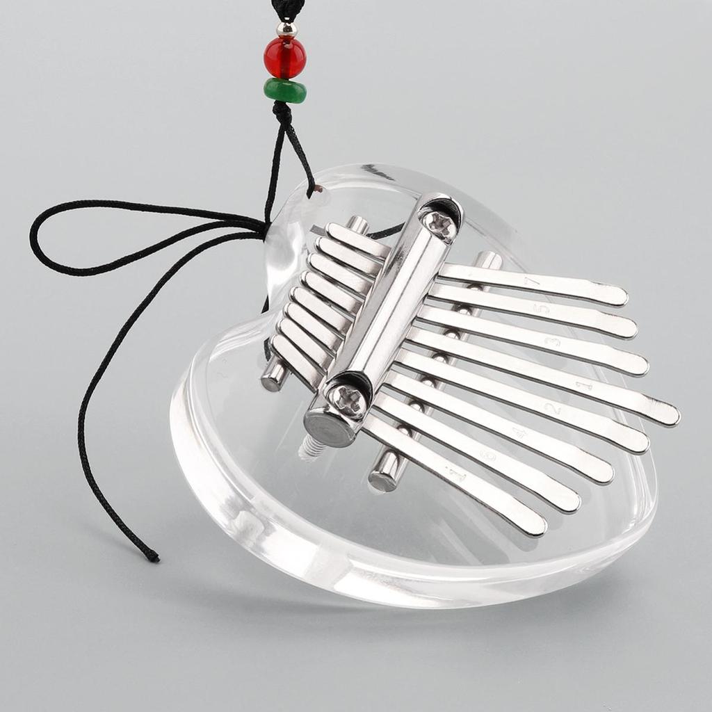 Mini 8 Tasten Kalimba Kristall Transparent Daumen Klavier Bär Herz Katze Wasser Tropfen Form Mbira Musikalisches Werkzeug