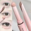 Lápiz Delineador de Ojos Gusano de Seda Doble Punta Diamante Brillo Sombra Mate Pómulos Crema Iluminadora Maquillaje de Ojos