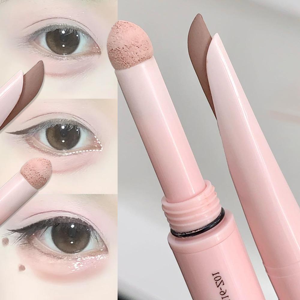 2 In 1 Glitter Matte Aegyosal Pen Brightening Highlight & Shadow Stick Dual End Eye Makeup Lying Silkworm Eyeliner Gel Pencil