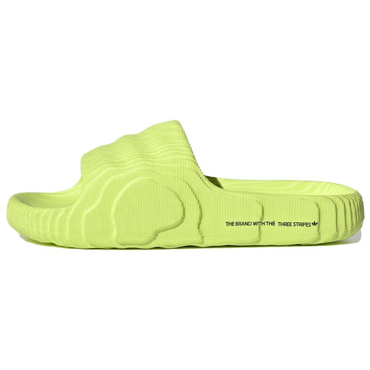 Adidas Adilette 22 Slides Solar Yellow Unisex Sneakers Core-Black HP6523
