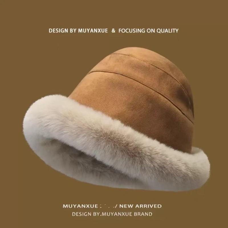 Winter plush fisherman's hat children's Mongolian hat ear protector head hat warm plush thickened cute pile hat