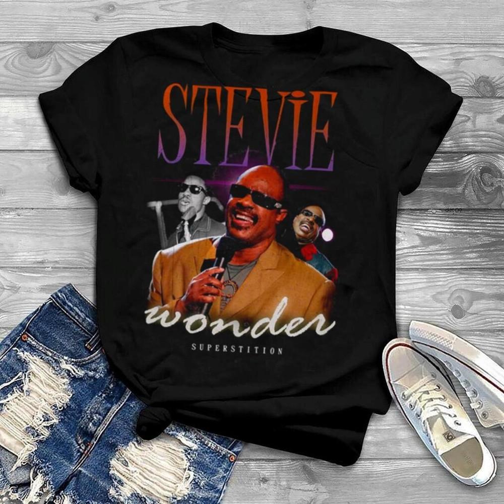 Stevie Wonder shirt Gift For Fans Men S-5XL Shirt Unisex T-Shirt S