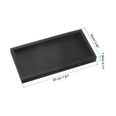 Plateaux de Vanité de Salle de Bain Plateau de Salle de Bain en Silicone Incassable Durable Rectangle Plateau de Salle de Bain pour Commode de Toilettes Cuisine 1/2pcs