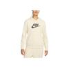 Nike Standard Fit Fleece Hoodie With Letter Logo Print Women Hoodie Beige DQ5776-113