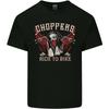 Choppers Ride To Bike Outlaw Biker Motorcycle Unisexs Light Cotton TShirt
