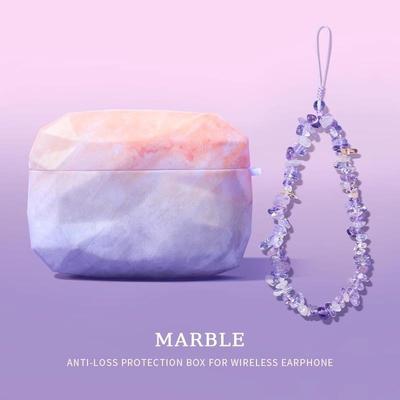 Funda con Diseño de Mármol para AirPods Pro2 Pro 2 2ª Generación Cubierta USB C para AirPods 3 3ª 2 1 Pro Generaciones con Gancho