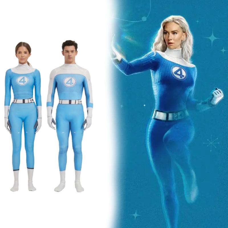 The Fantastic Four Cosplay Jumpsuit With Spandex For Game Anime Role Play