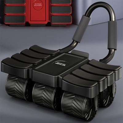 Bauchmuskeltrainer, Rad mit automatischer Rückfederung, Ellenbogenstütze, Männer und Frauen, Core-Workout