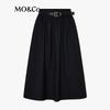 MO&Co. British Style A-Line High-Waist Mid-Length Skirt