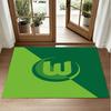 VfL Wolfsburg FC Design Kristall-Samt-Teppich Weiche Dekorationsmatte für Schlafzimmer Eingang