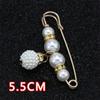 10Pcs Fashion Pearls Brooch Cardigan Collar Brooch Clip Sweater Shawl Clip Waist Pants Extender Safety Pins Easy To Use