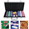 Chips Set Texas Cards Poker Dice Decks Set Accessories for Casino Game 300pcs