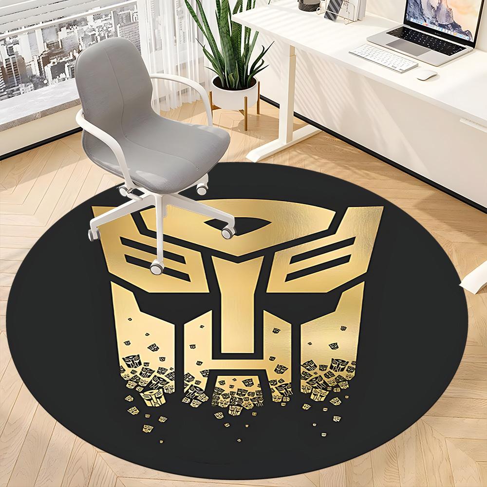 1pc Transformers Autobots Office Round Area Rug, Under Office Chairs Bedroom Living Room Home Decor A0926150