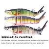 Multi-Section Artificial Fishing Lures Fishhooks Jointed Swimbait Crankbait Fishing Realistic 3D Sinking Swimming Baits
