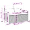 Vidaxl 4-Cz. Garden Lounge Set, Cushions, Grey, Rattan PE