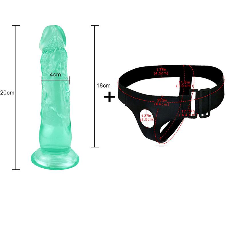 RUNYU Strap On Pantaloni Dildo realistici per donna Uomo Coppie Mutandine Strapon Dildo per lesbiche Gay Gioco per adulti Prodotti giocattolo del sesso