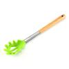 Durable Wooden Handle Silicone Kitchenware 7-Piece Set: Non-Stick Spatula & Spoon