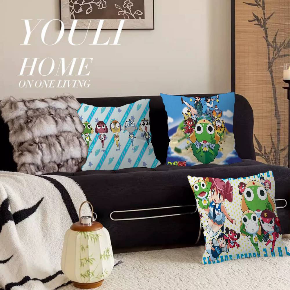 Classic Comedy Anime K-Keroro Personalized Pillow Cover Kids Bedroom Wild Party Decor Pillowcase Kid Birthday Shower Gift
