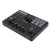 Professional Live Sound Card Mixer with LED Light Voice Changer Multiple Sound Effects Recording Sound Card for 48V