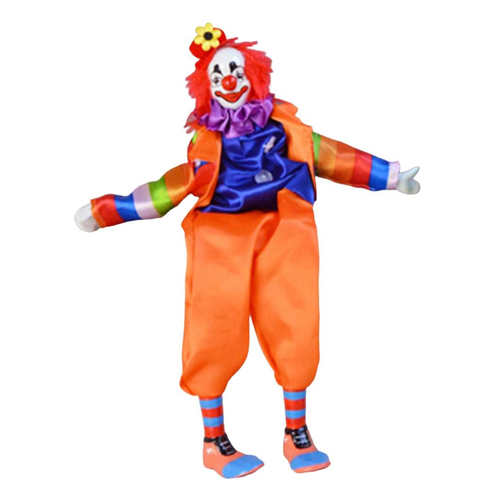 Clown Toy Doll Props Movable Joints for Home Desk