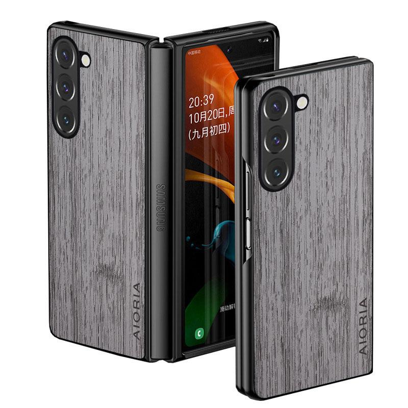 

Чехол для Samsung Galaxy Z Fold 3 4 5 6 5G Fold5 Funda бамбуковый деревянный узор кожаный чехол Роскошный чехол для galaxy z fold 4 чехол capa Z fold 6