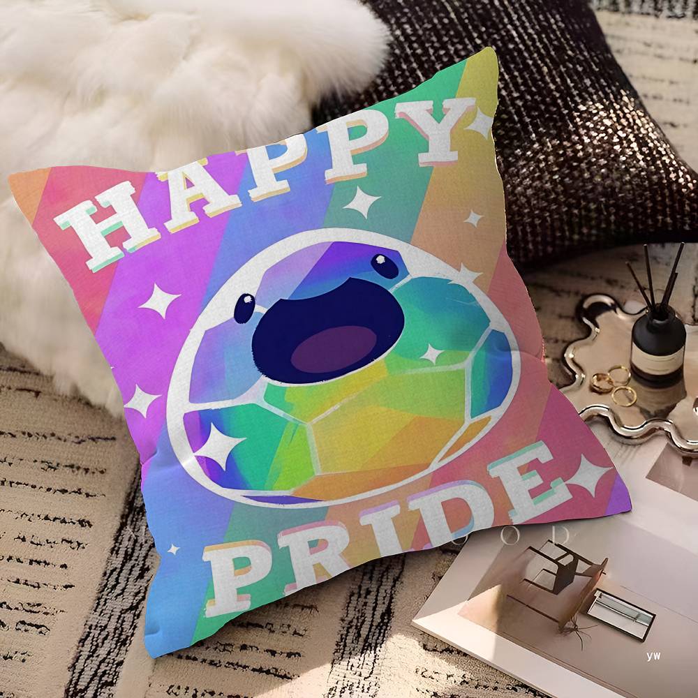 

Game S-Slime Rancher Personalized Pillow Dust Cover Bedroom Kids Party Decoration Pillowcase Birthday Children Gift 12x12Inch
