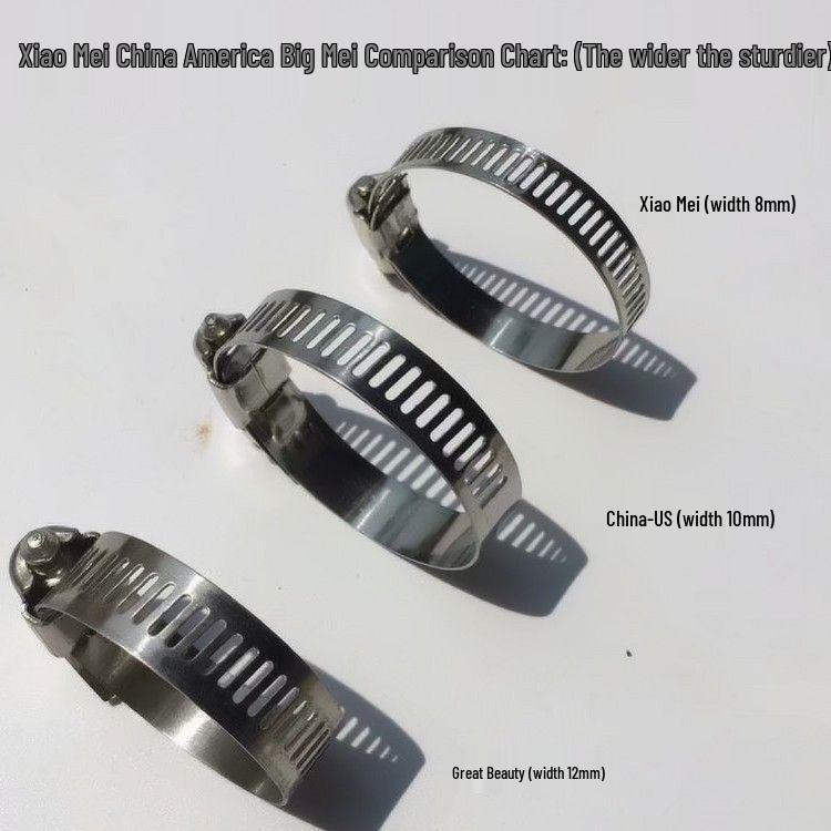 Stainless Steel Hose and Pipe Clamp for 1-Inch Water or Gas Pipes