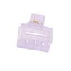 4pcs Set  Plastic Hair Claw Small Size Transparent Color Square Hair Clip Shark Clips Girls Women Hair Accessories