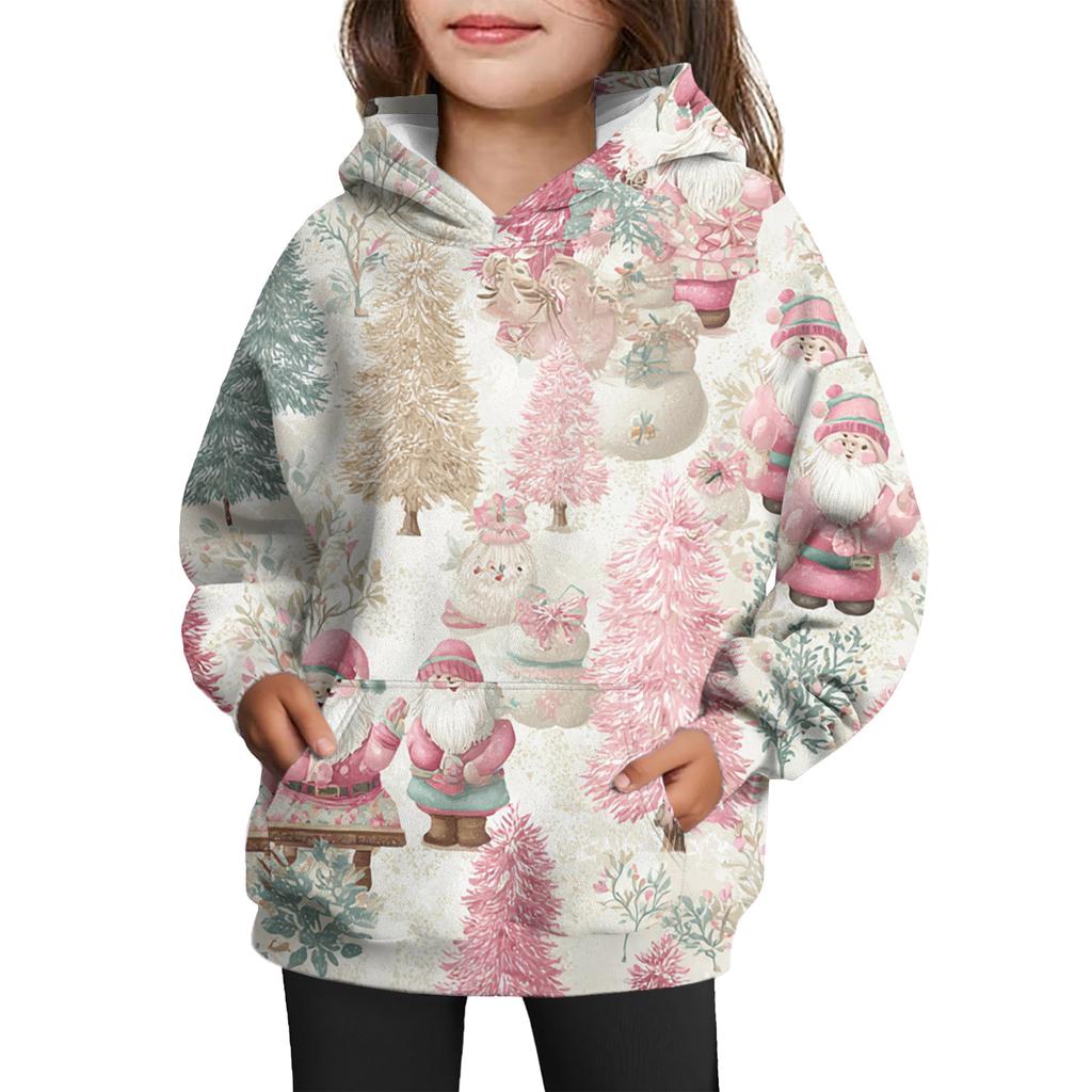 Girls' Hooded Tie-Dye Sweatshirt - Pullover Print Top