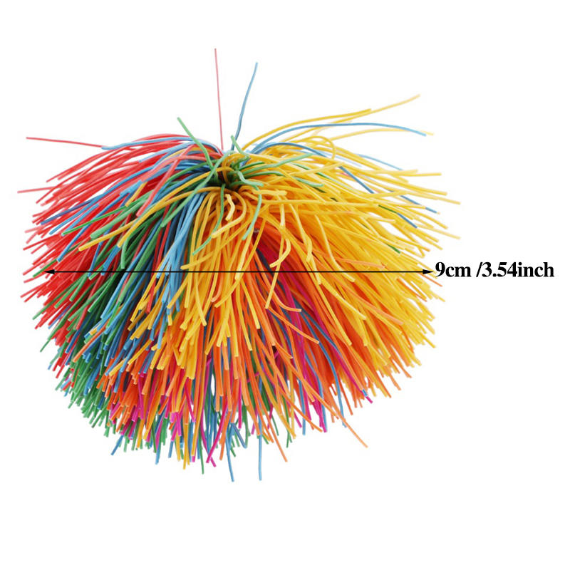Anti-Stress Rainbow Sensory Baby Stretchy Wire Ball Stress Relief Kids Toy