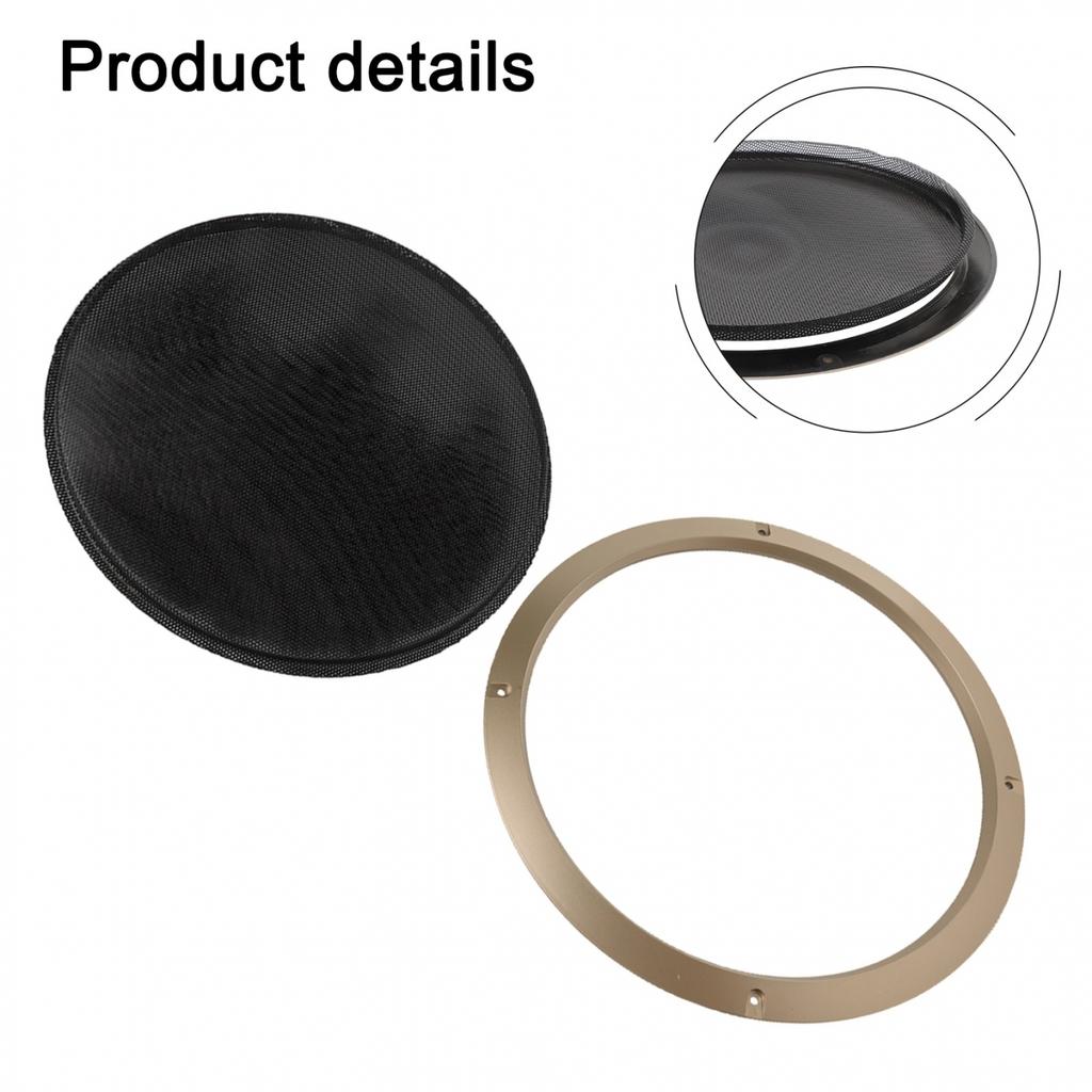 Black Spray Treatment Gold Mesh Enclosure Speaker Net Cover