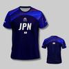 2025 New Japanese Vnl Blue Volleyball Shirt, Men's and Women's Sports T-shirt, Comfortable and Breathable T-shirt, 3d Fashionabl