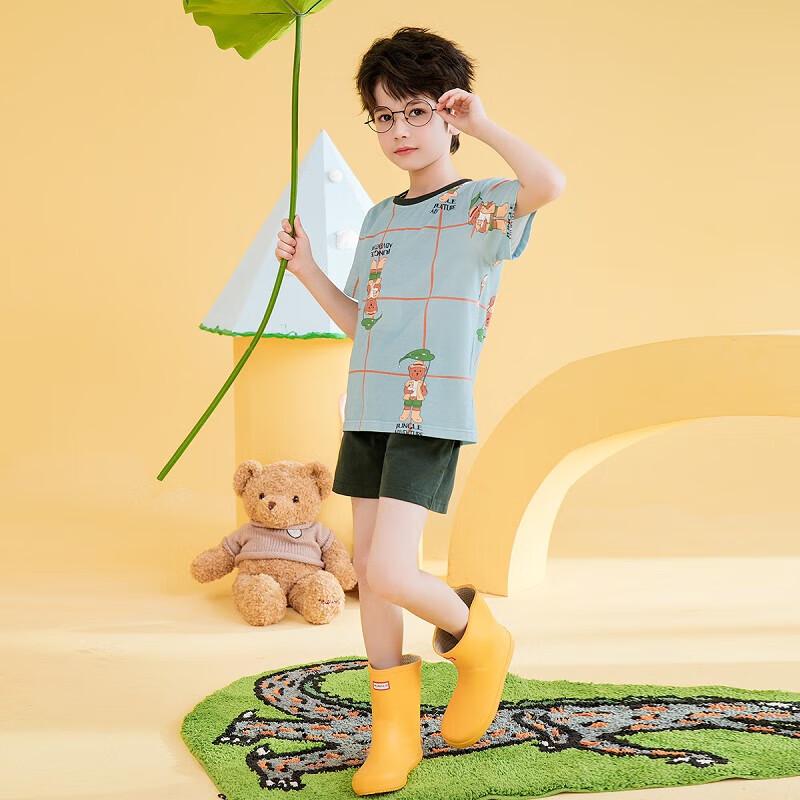 Fenteng Kids' Bear Tribe Summer Cotton Pajama Set
