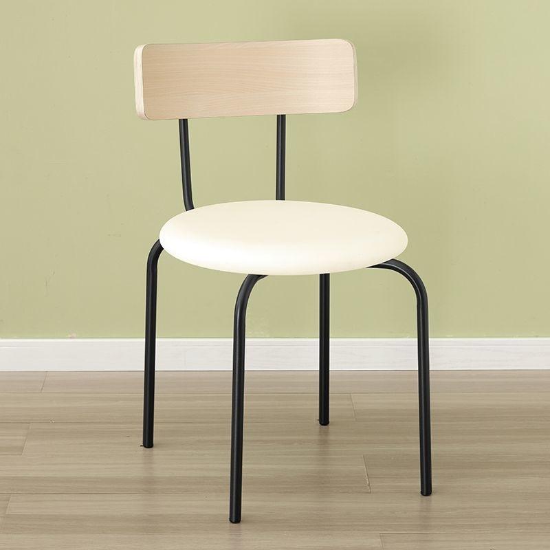 Trendy European Dining Chairs White Nordic Metal Office Dining Chairs Modern Luxury Muebles Para El Hogar Home Furniture