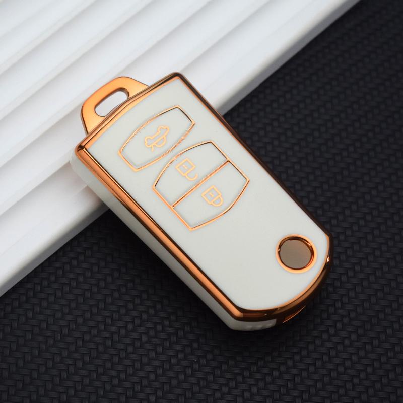 Tpu Car Folding Key Case Cover 2 3 Button Shell Protector Keyless Fob Bag For Mazda 3 5 6 Series M6 Rx8 Mx5 Accessories