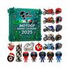Calendario de Adviento de Motocicleta 2025 - Cuenta Atrás de 20 Días para Navidad Regalo para Amantes y Pilotos de Motocicletas, Decoración Navideña de Motocicleta Acrílica 2D