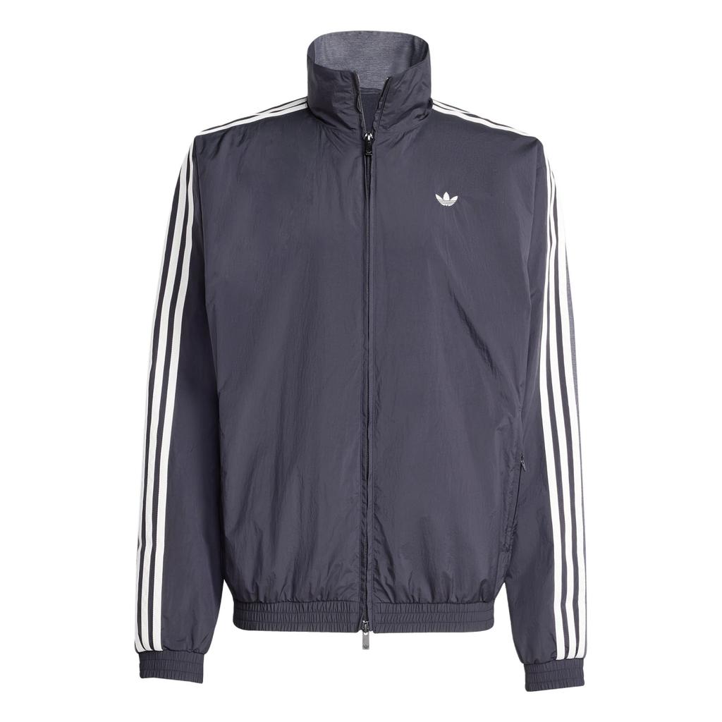 Adidas Originals Ss25 Striped Fashion Versatile Casual Long Sleeve Jacket Unisex Jacket Black KA3806