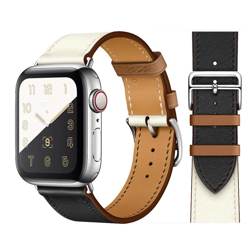 Genuine Leather Bracelet Strap For Apple Watch Band Ultra 49mm 46mm42mm 45mm 41mm 44mm 40mm Bracelet iWatch 11 10 9 8 7 6 5 4 SE