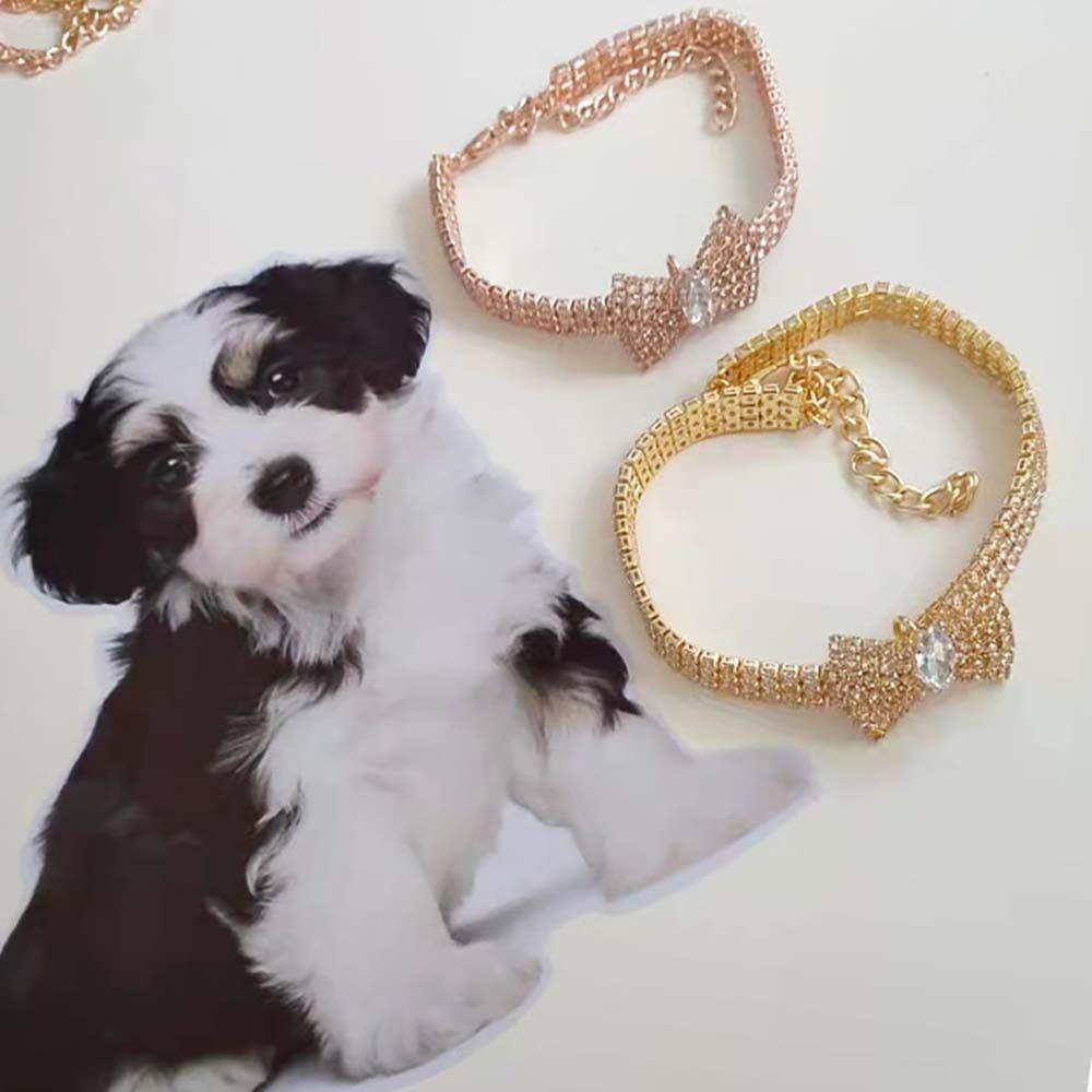 Bow Pendant Jewelry For Cat and Dog Dog Choker Pet Supplies Cat Jewelry Dog Necklace Pet Collar