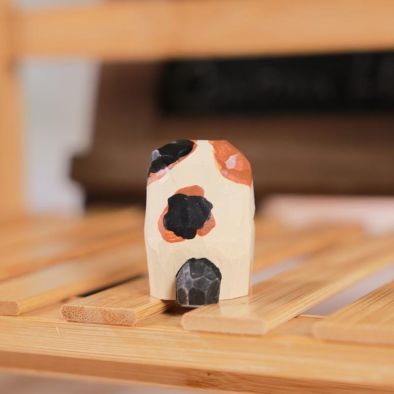 Wooden Shiba Inu Handcrafted Figurine Gift For Home Decor And Collectors
