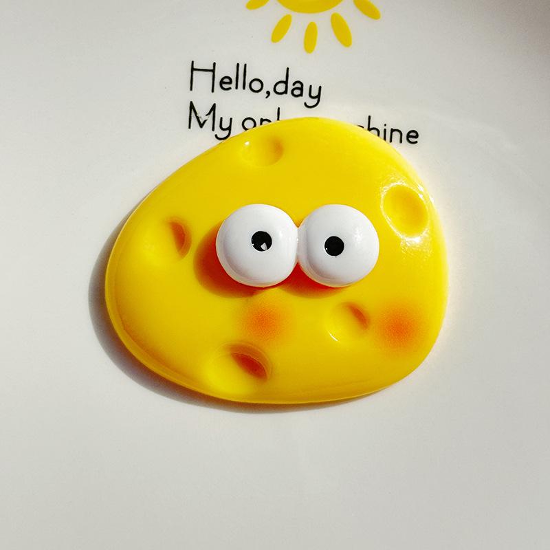 Cartoon-Käse-Harzschmuck, Handyhüllen-Abdeckung, Haarspangen-Aufnäher, DIY-Sahnekleber-Zubehör