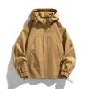 Autumn and Winter Men's Jacket Hooded Sports and Casual Trendy Youth Plus Velvet Thickened Loose Large Size Jacket