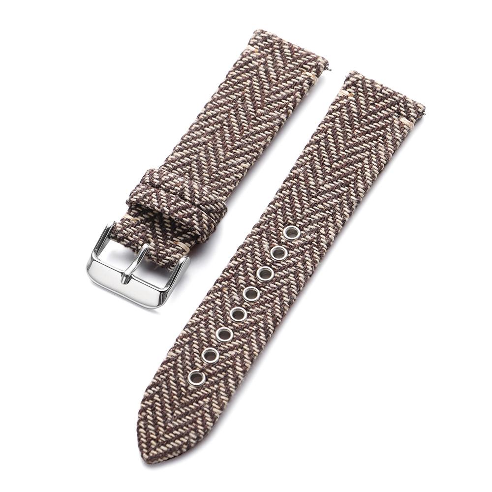 

Холщовый нейлоновый ремешок из парусины твидовый ремешок для часов 18 мм 20 мм 22 мм для Omega для Seiko быстросъемный кожаный браслет для мужчин женщин 22mm