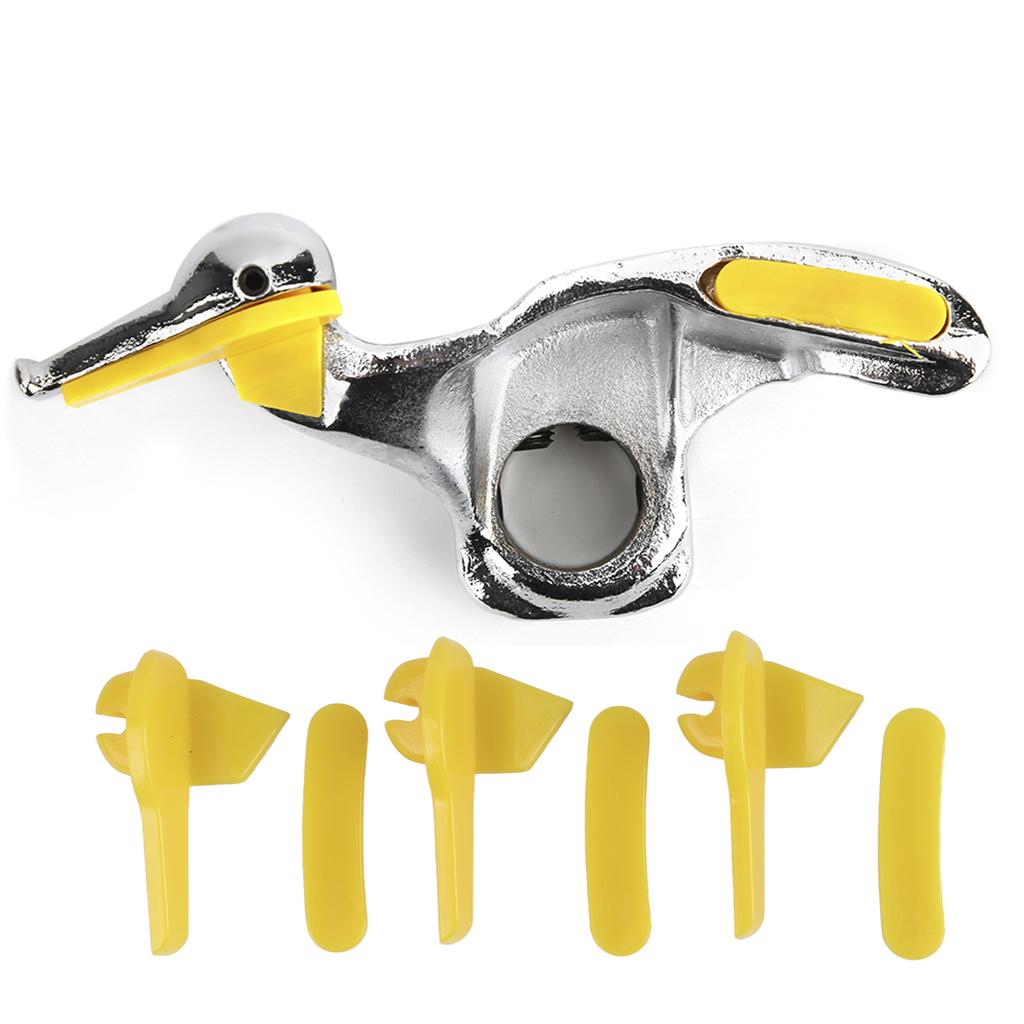 Duck Head Tire Changer Tool Duck Head Stainless Steel Car Tire Changer Mount Demount Duck Head Accessories with Protective Pads