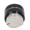 51mm Coffee Distributor Tamper Gravity Distribution Tool Coffee Leveler with 3 Slope Stainless Steel Base Black