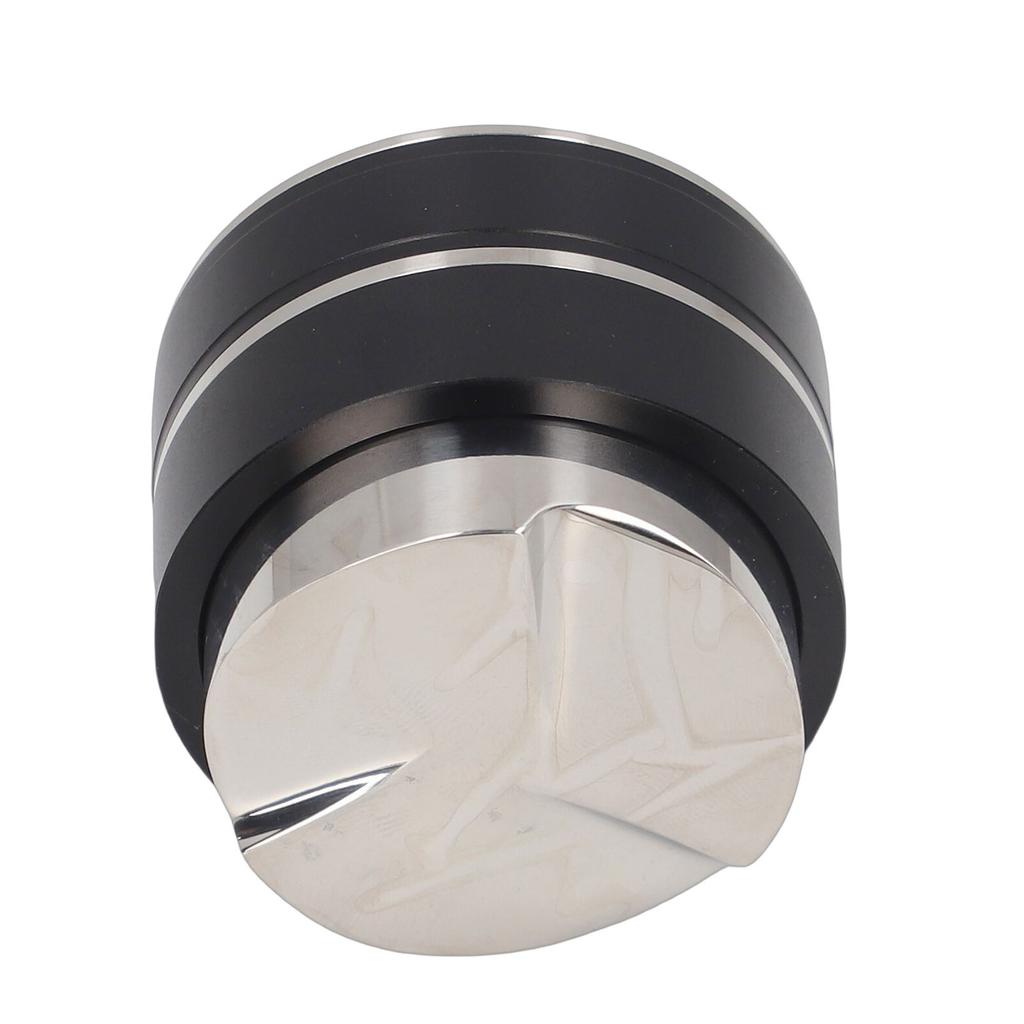 51mm Coffee Distributor Tamper Gravity Distribution Tool Coffee Leveler with 3 Slope Stainless Steel Base Black